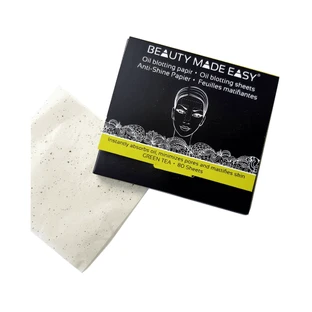 Матуючі простирадла з зеленим чаєм для жирної шкіри, 80 шт, Beauty Made Easy