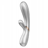 Вібратор із зайчиком Satisfyer Hot Lover Срібло