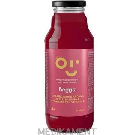 Beggs BIO Напій з аронії, яблука, банана та полуниці 1×300 мл, фруктовий напій: ціни та характеристики