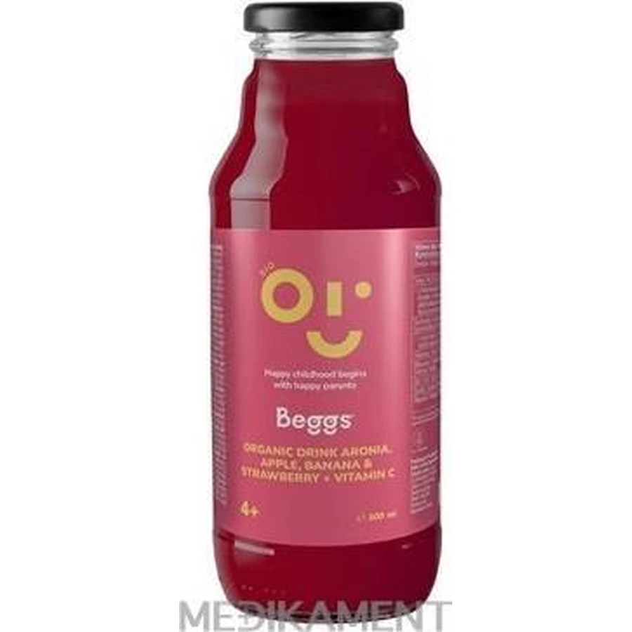 Beggs BIO Напій з аронії, яблука, банана та полуниці 1×300 мл, фруктовий напій: ціни та характеристики