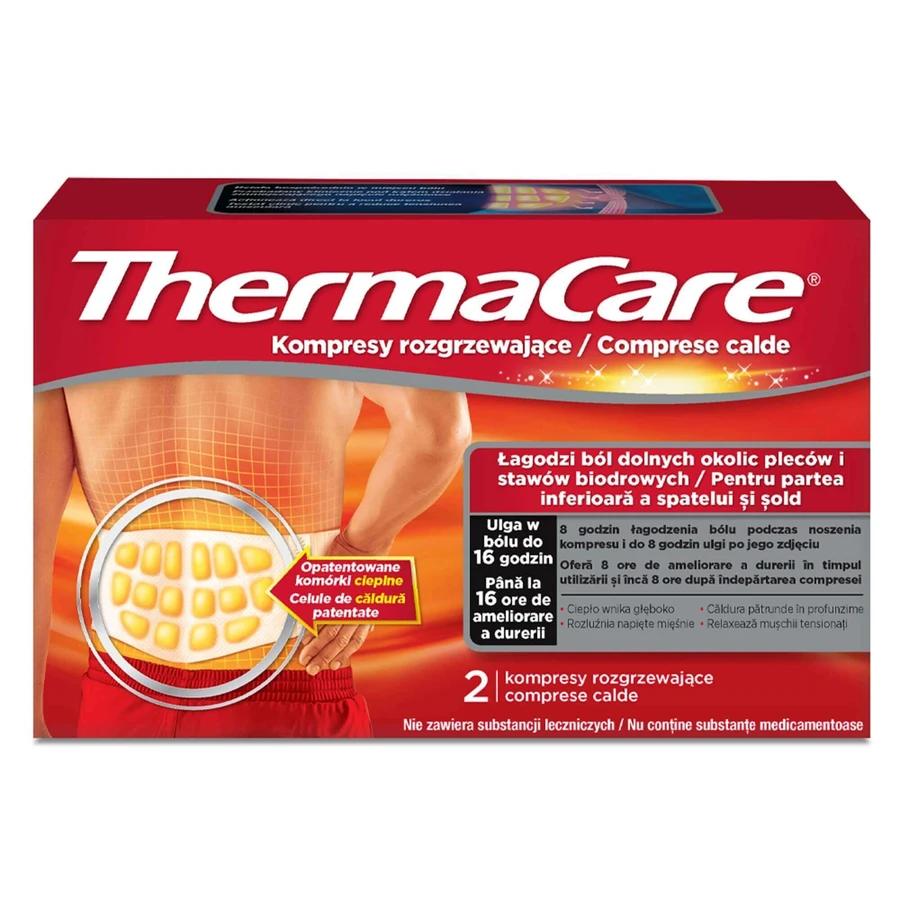 Компрес ThermaCare для спини, зігрівальний, 2 шт.: ціни та характеристики
