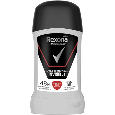 Rexona Men Активная защита + Невидимый твердый антиперспирант 50 мл: цены и характеристики