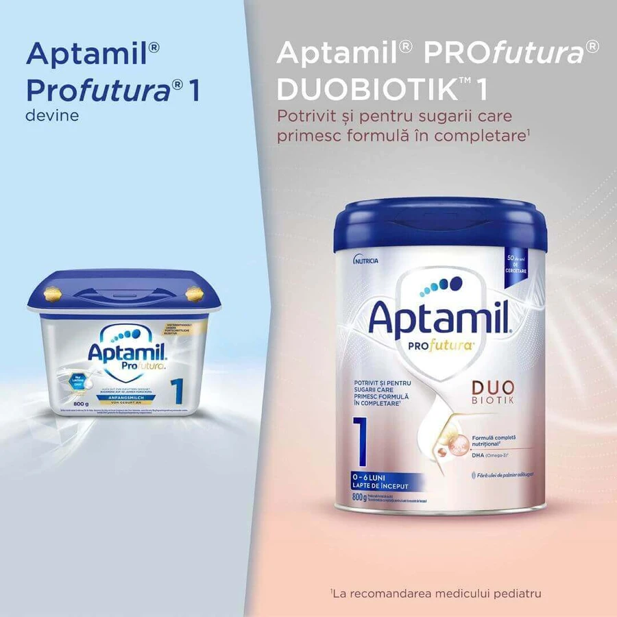 Сухе молоко Nutricia Aptamil ProFutura Duobiotik 1, від 0-6 місяців 1, 800 г: ціни та характеристики