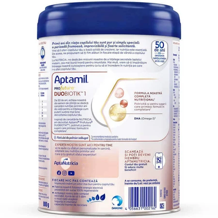 Сухе молоко Nutricia Aptamil ProFutura Duobiotik 1, від 0-6 місяців 1, 800 г: ціни та характеристики