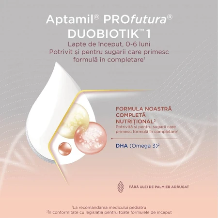 Сухе молоко Nutricia Aptamil ProFutura Duobiotik 1, від 0-6 місяців 1, 800 г: ціни та характеристики