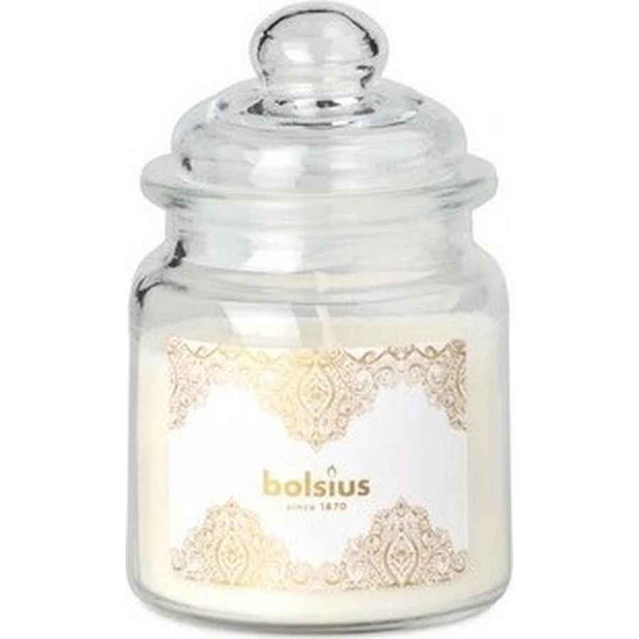 Bolsius Glass Golden spike white scented candle 1×1 шт, размер 79 x 129 мм: цены и характеристики