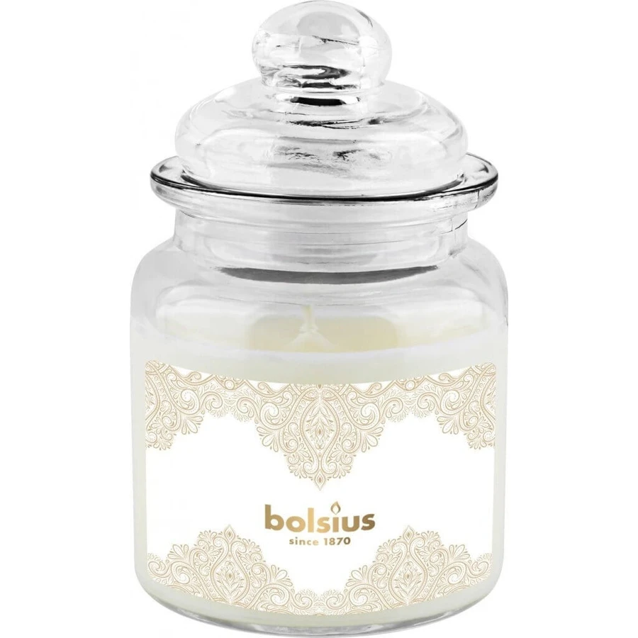 Bolsius Glass Golden spike white scented candle 1×1 шт, размер 79 x 129 мм: цены и характеристики