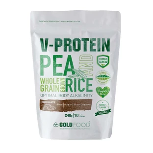 Шоколадний протеїновий порошок V-Protein, 240 г, Gold Nutrition