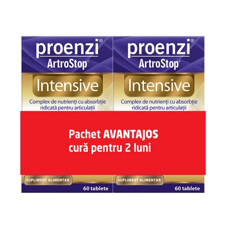 Proenzi Artrostop Intensive 60+60 таб, Колаген II типу з Глюкозаміном і Хондроїтином, Walmark: ціни та характеристики