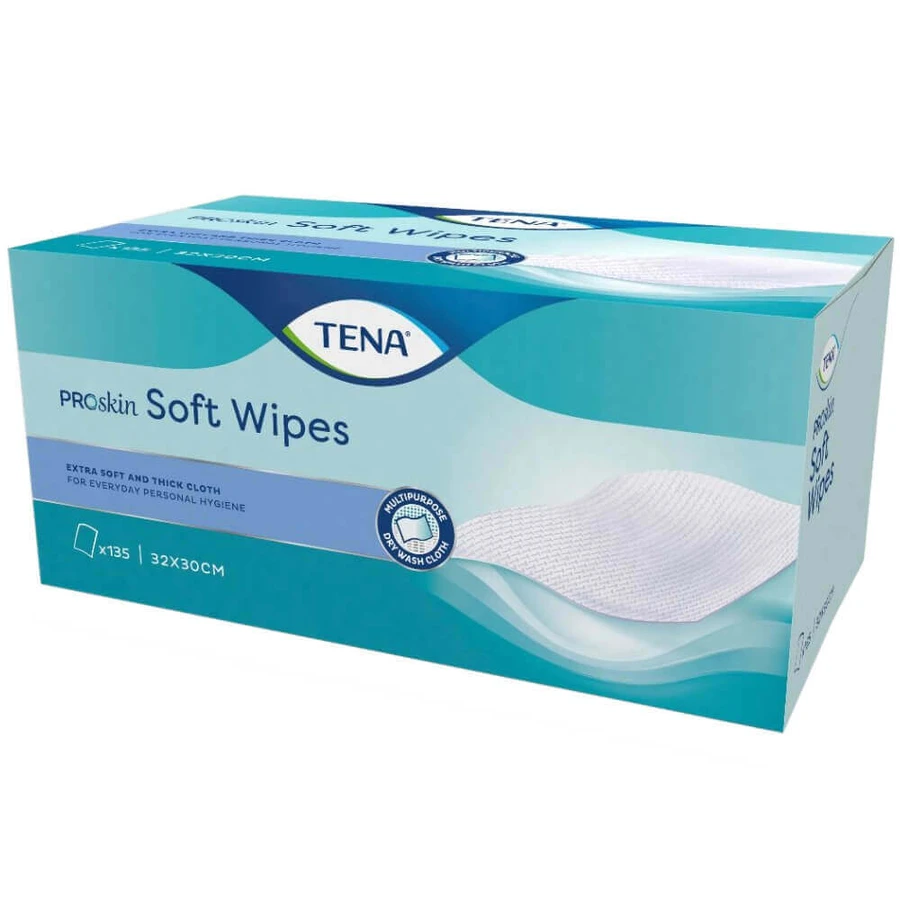 TENA Soft Wipes135 влажных салфеток для очищения кожи: цены и характеристики