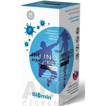 Biomin IMUNO PROTECT JUNIOR 1x60 cps, пищевая добавка: цены и характеристики