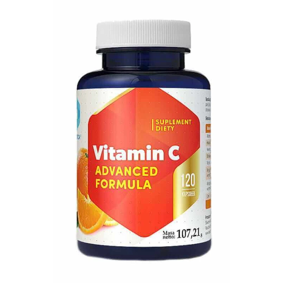 Вітамін С Advanced Formula (вітамін С + кверцетин + альфа-ліпоєва кислота + OPC + рутин), 120 капсул, Hepatica: ціни та характеристики