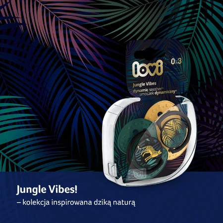 Lovi, пустышка, силикон, динамическая, Jungle Vibes Boy, 22/902, 3-6 месяцев, 2 штуки: цены и характеристики
