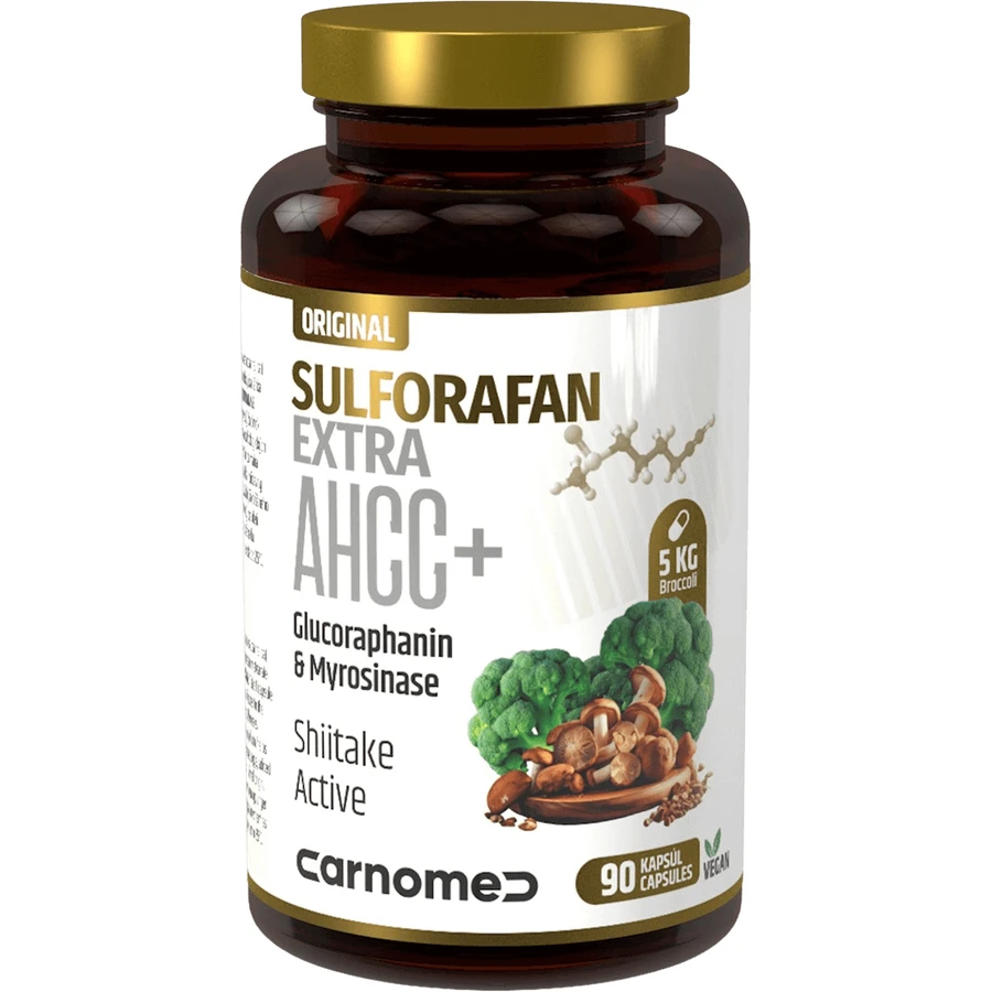 CarnoMed Сульфорафан Экстра AHCC+ 90 капсул: цены и характеристики
