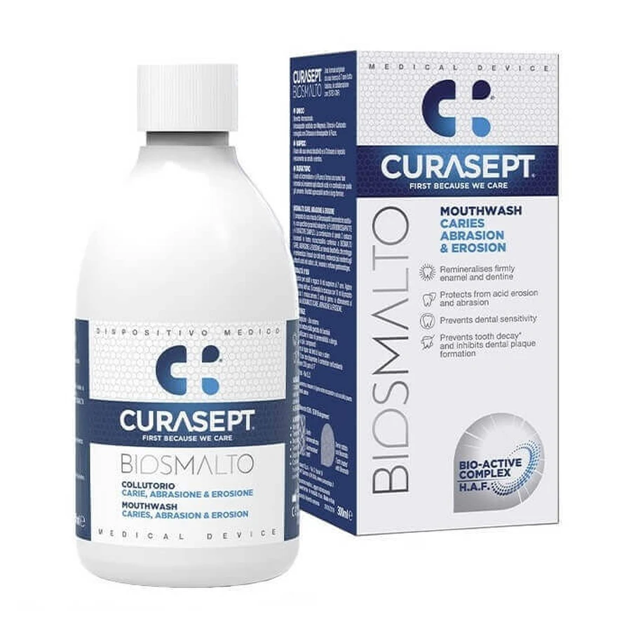 Полоскание для рта Biosmalto Caries Abrasion, 300 мл, Curasept: цены и характеристики