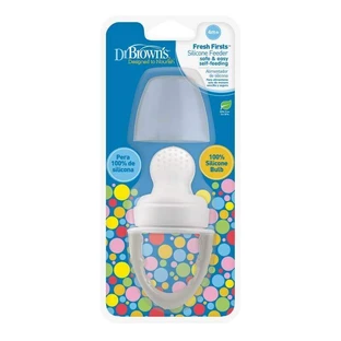 Силиконовый прибор для кормления, Fresh First, BPA Free, серый, Dr. Browns