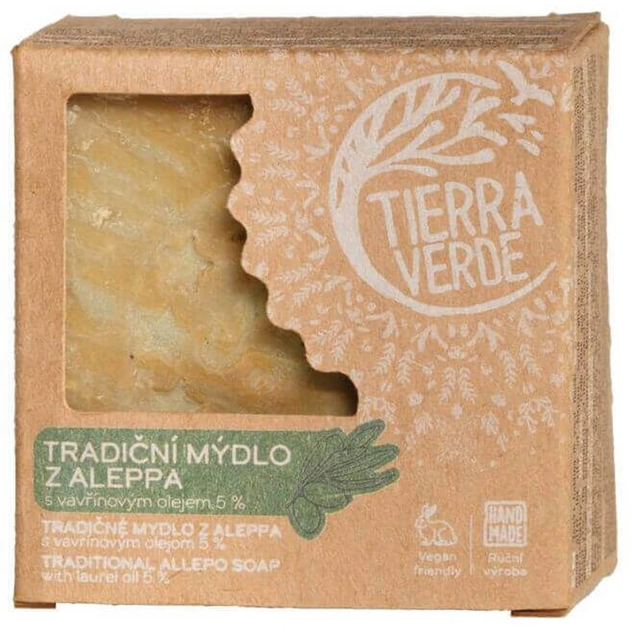 Мило Tierra Verde Aleppo 5% в коробці 190 г: ціни та характеристики