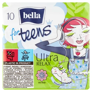 Bella, Для підлітків, Ультрарелакс, обгортки з крильцями, 10 шт.