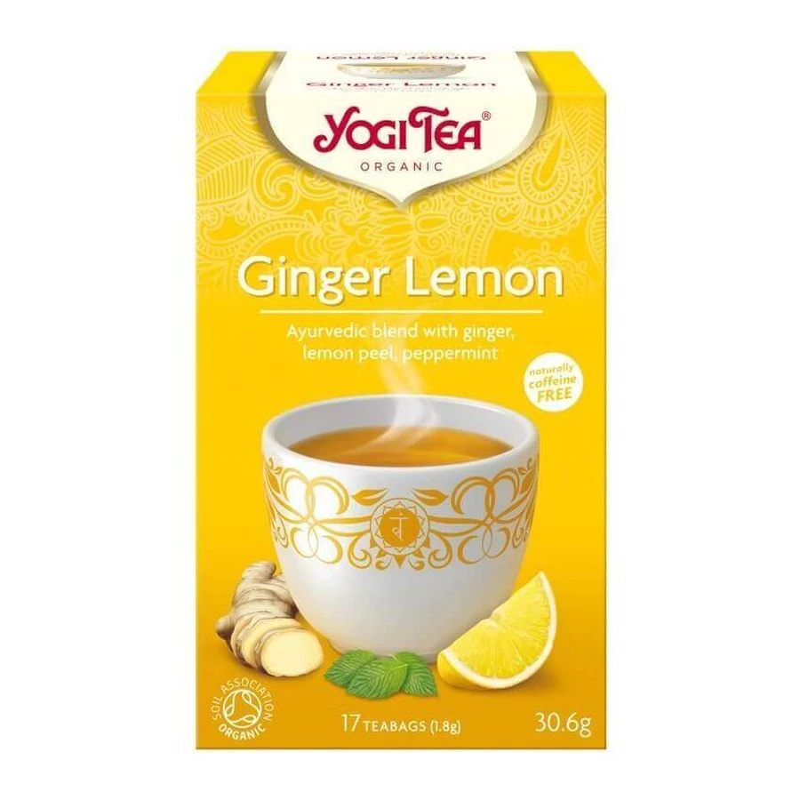 Фиточай Yogi Tea Ginger Lemon органический, пакетик 1.8 г, №17: цены и характеристики