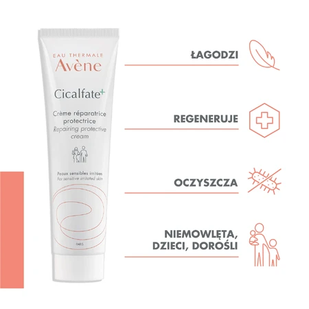Восстанавливающий и защитный крем Eau Thermale Avene Cicalfate+ 100 мл: цены и характеристики