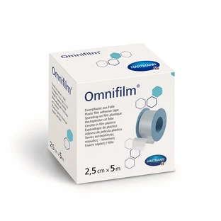 Пластир Hartmann Omnifilm (900434) гіпоалергенний, на плівковій основі, 2,5 см х 5 м