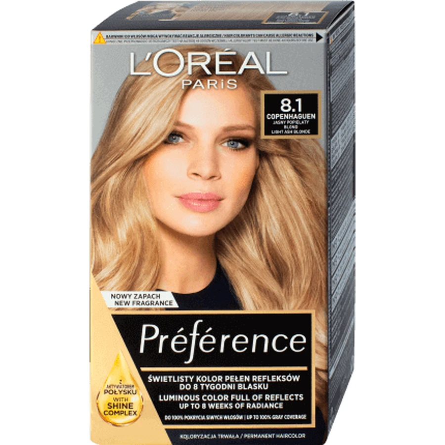 Краска для волос L'Oreal Paris Preference 8.1 Копенгаген, 277 г: цены и характеристики