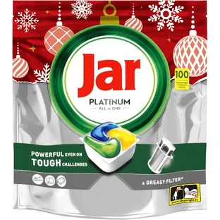 Капсулы Jar Platinum All In One для посудомоечных машин, лимон 100 шт.