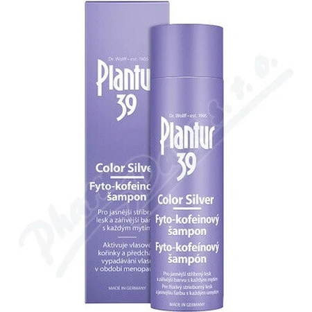 Plantur 39 Color Silver Фіто-кофеїновий шампунь 1×250 мл, шампунь з кофеїном: ціни та характеристики