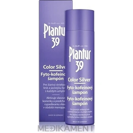Plantur 39 Color Silver Фіто-кофеїновий шампунь 1×250 мл, шампунь з кофеїном: ціни та характеристики