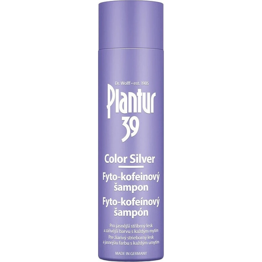 Plantur 39 Color Silver Фіто-кофеїновий шампунь 1×250 мл, шампунь з кофеїном: ціни та характеристики
