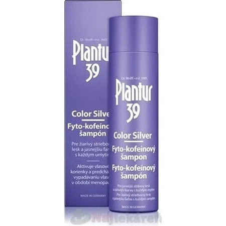 Plantur 39 Color Silver Фіто-кофеїновий шампунь 1×250 мл, шампунь з кофеїном: ціни та характеристики