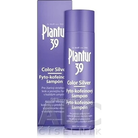 Plantur 39 Color Silver Фіто-кофеїновий шампунь 1×250 мл, шампунь з кофеїном: ціни та характеристики