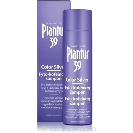 Plantur 39 Color Silver Фіто-кофеїновий шампунь 1×250 мл, шампунь з кофеїном: ціни та характеристики