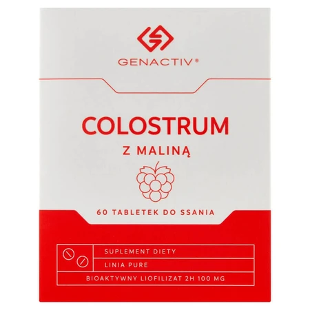 Genactiv Колострум из малины, 60 пастилок: цены и характеристики
