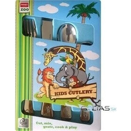 Набір столових приборів для дітей Zoo Lamart 1×4 шт, набір столових приборів для дітей: ціни та характеристики