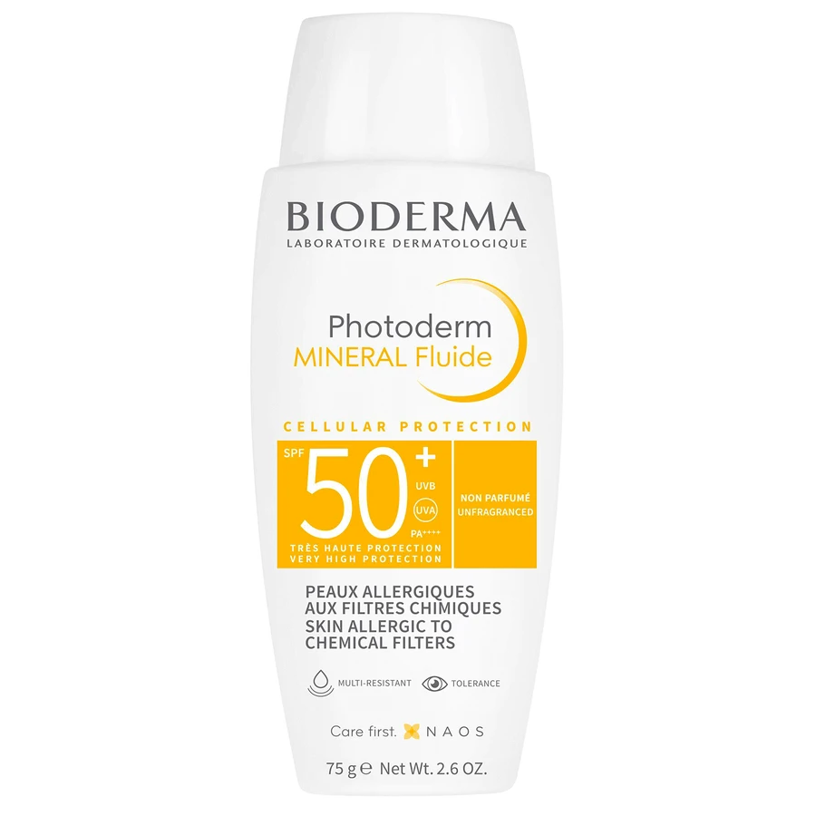 Bioderma Photoderm Mineral Fluide, захисний мінеральний флюїд, SPF 50+, 75 г ПОШКОДЖЕНА УПАКОВКА: ціни та характеристики