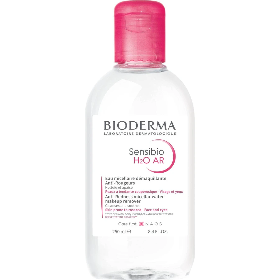 Міцелярна вода Bioderma Sensibio H2O AR для чутливої шкіри з почервоніннями 250 мл: ціни та характеристики