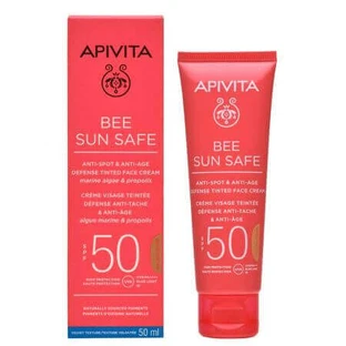 Золотий сонцезахисний крем для нігтів Gold SPF50 Bee Sun Safe Anti-pete Gold SPF50, 50 мл, Apivita