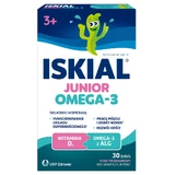 Iskial Junior Omega-3, лосины для детей от 3 лет, со вкусом клубники, 30 штук