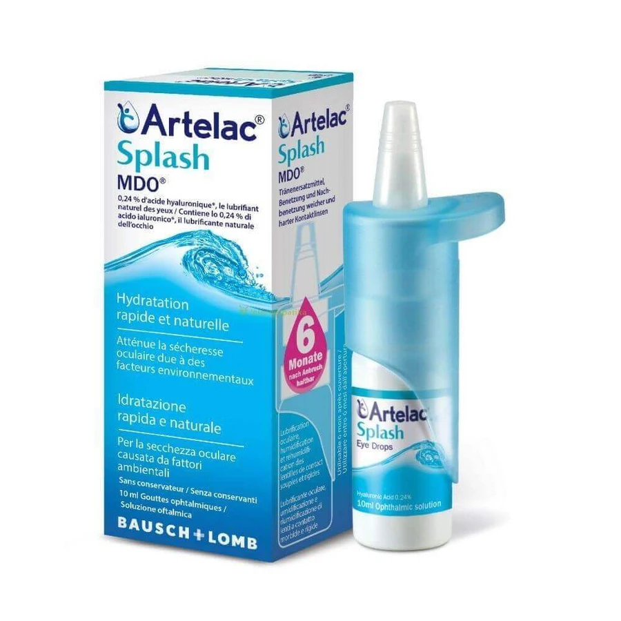 Краплі очні Bausch Lomb Artelac Splash MDO, 10 мл: ціни та характеристики