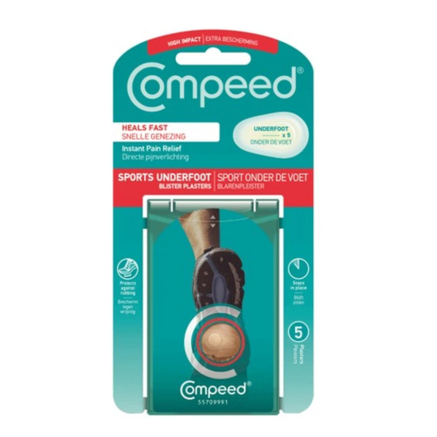 Пластир Compeed Sport для підошви стопи, 5 шт.: ціни та характеристики