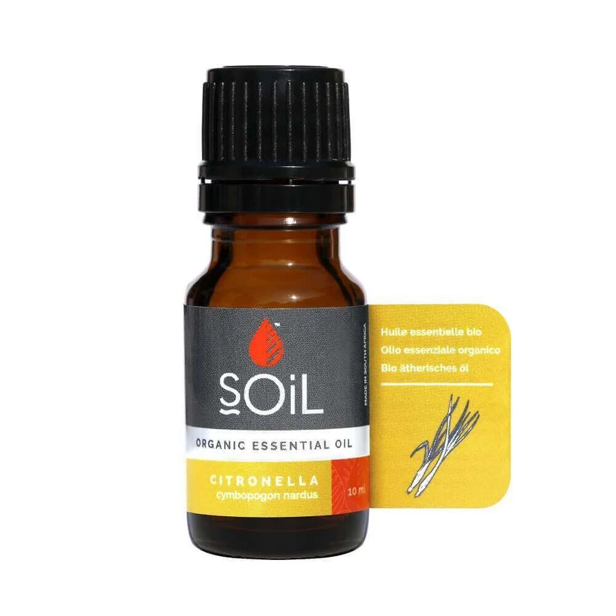 Ефірна олія цитронели Citronella Pure 100% органічна, 10 мл, SOiL: ціни та характеристики