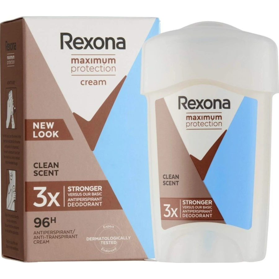 Твердий крем-антиперспірант Rexona Максимальний захист з чистим ароматом 45 мл: ціни та характеристики