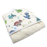 Полотенце с капишоном, Ivorycu Dragons, 80x90 см, Baltic Bebe