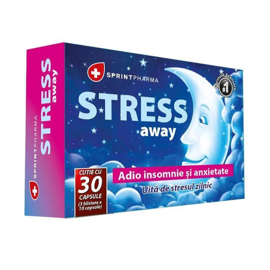 Stress Away, 30 капсул, Sprint Pharma: цены и характеристики