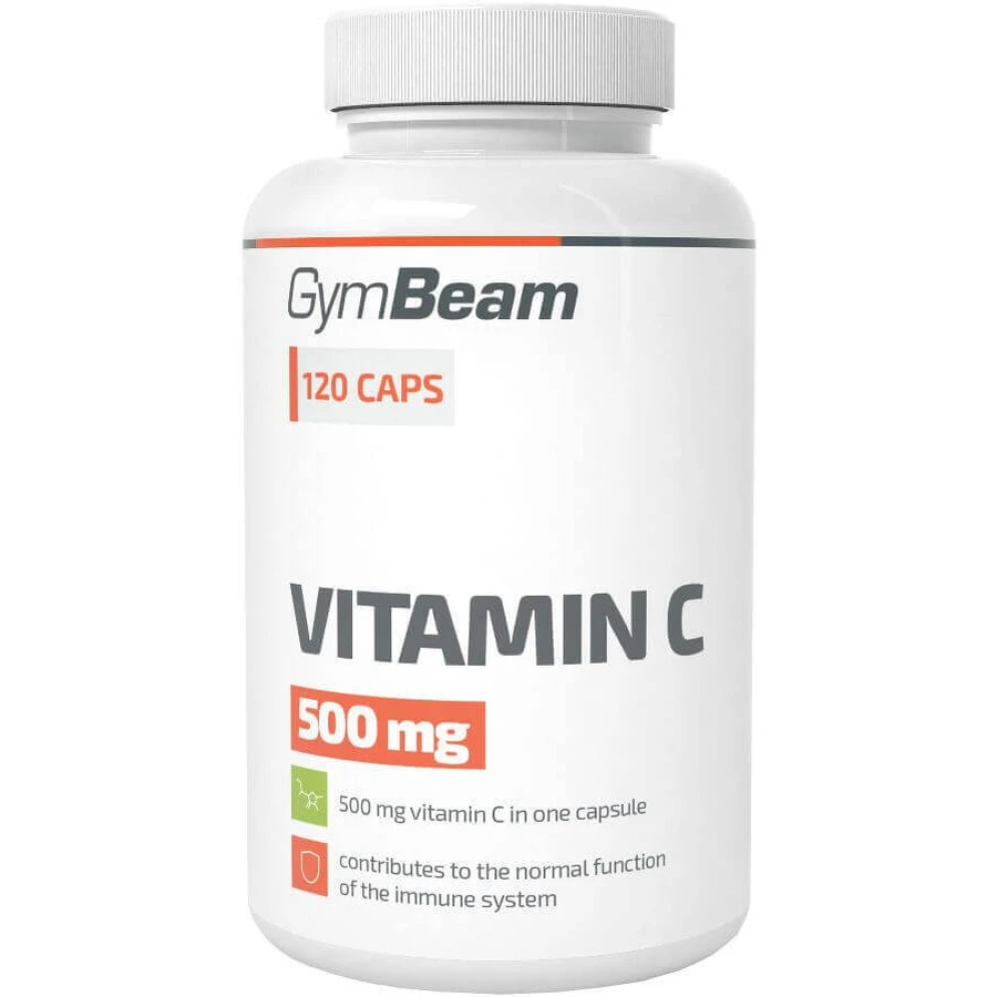 GymBeam Вітамін С 500 мг, 120 капсул: ціни та характеристики
