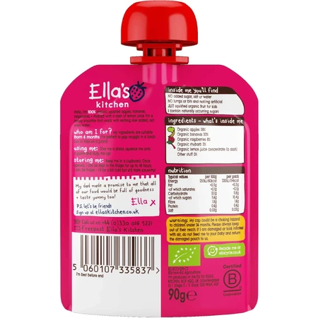 Ella's Kitchen BIO Pink One фруктовый смузи с осушенными фруктами 5 x 90 г: цены и характеристики