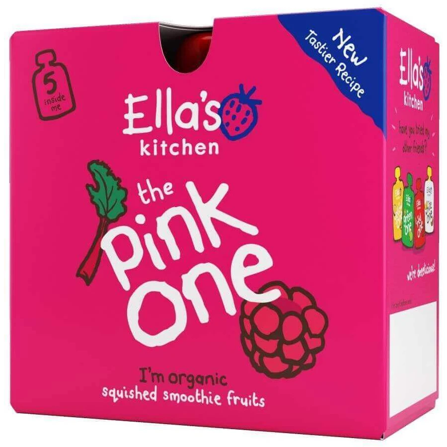 Ella's Kitchen BIO Pink One фруктовый смузи с осушенными фруктами 5 x 90 г: цены и характеристики