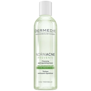 Dermedic NormAcne Preventi, очищающий и регулирующий тоник для жирной, комбинированной и склонной к акне кожи, 200 мл