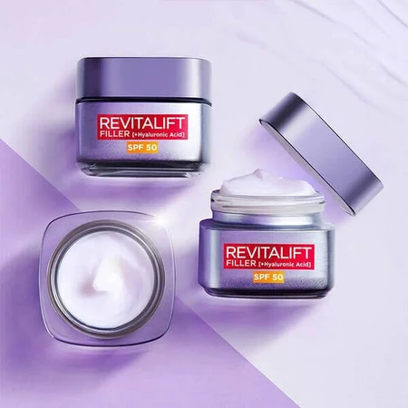 L Oreal Paris Revitalift Filler [HA] SPF50 Интенсивный антивозрастной крем для лица, 50 мл: цены и характеристики